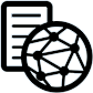 Geometric shapes representing data storage in an erp system